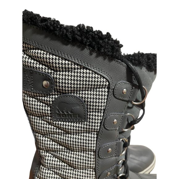 Sorel Womens  Tofino II WinterWaterproof Snow Boots Gray Houndstooth Size 8.5 - Picture 6 of 12